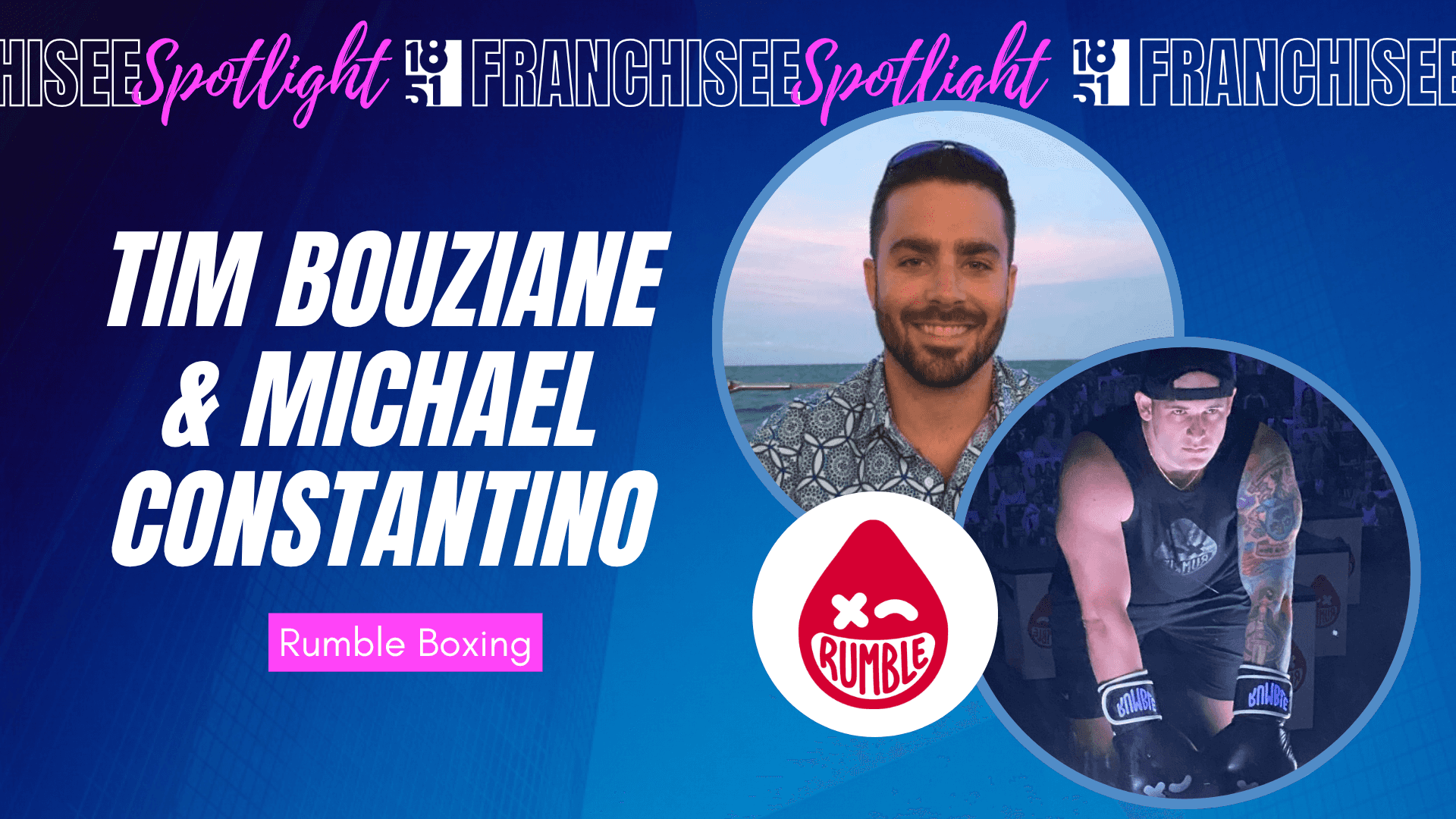 Image of tim bouziane and michael constantino from rumble boxing  Lithia Florida