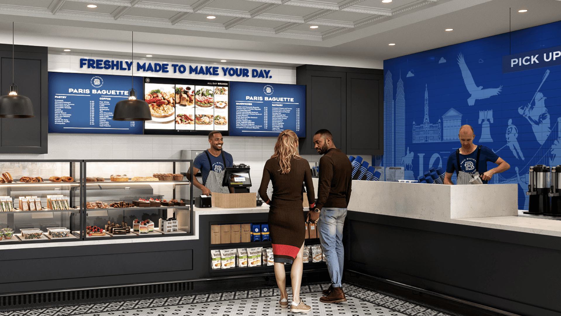 Paris Baguette recently opened the brand's first airport location.