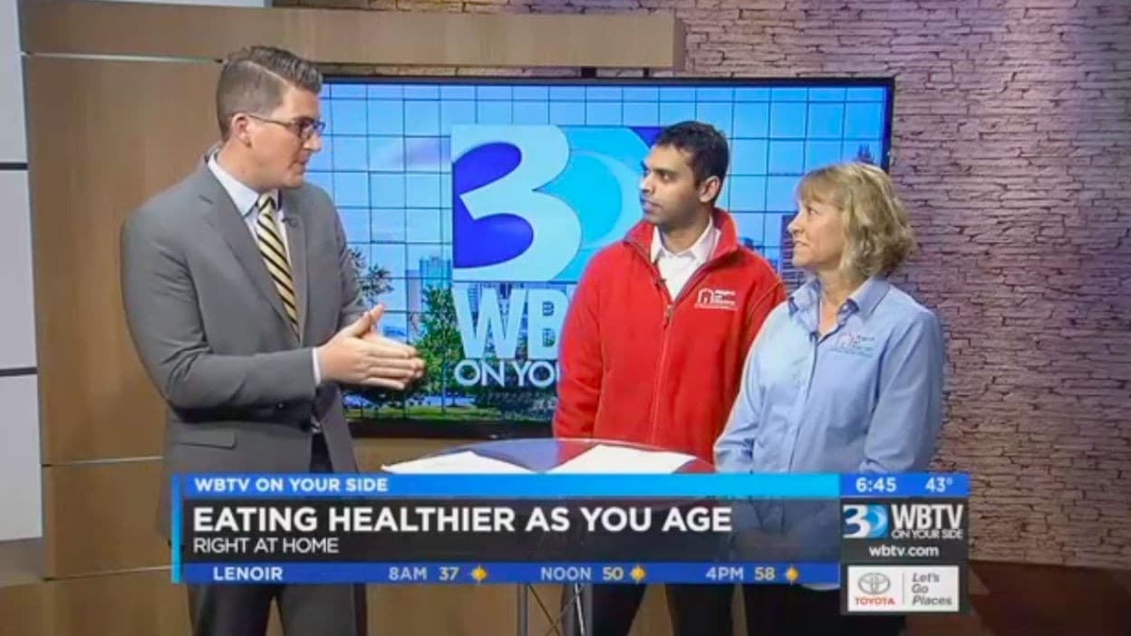 WBTV- Charlotte, North Carolina: Right at Home Offers Tips to Eat Healthier as You Age