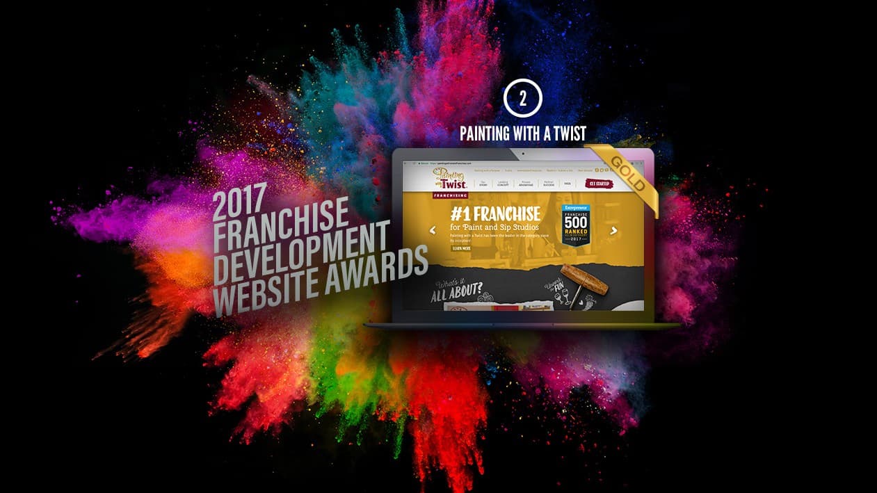 Team of 12 Franchise Experts Evaluates 200 Websites, Announces 2nd Place Winner Painting with a Twist