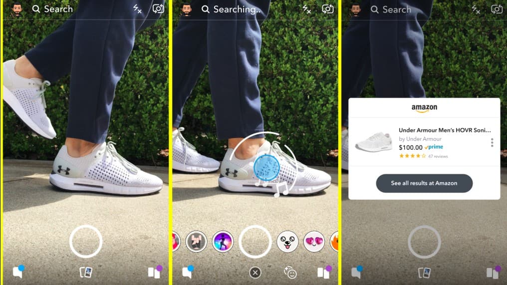 Snapchat, Amazon Team Up To Begin Testing Image-Based Shopping