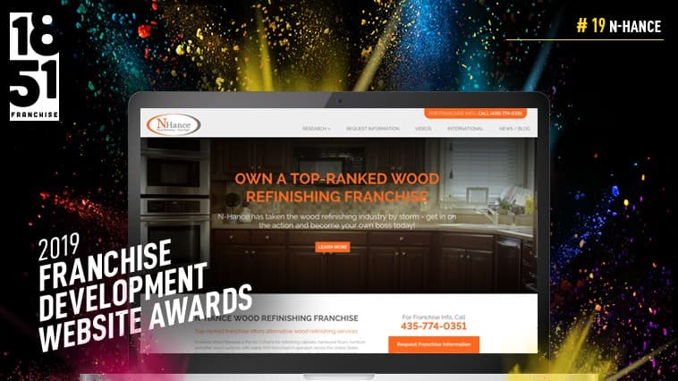 Franchise Development Website Awards: N-Hance Comes in Tied at No. 19