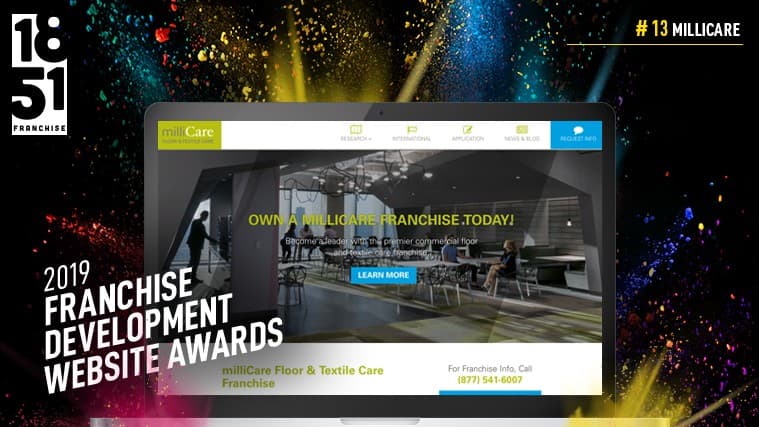 Franchise Development Website Awards: Millicare Comes in Tied at No. 13