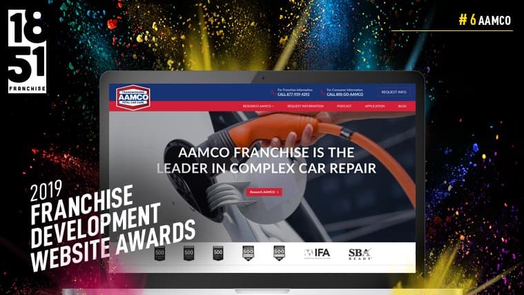 Franchise Development Website Awards: AAMCO Part of Three-Way Tie for No. 6 in 2019 Rankings