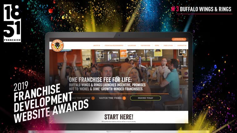 Franchise Development Website Awards: Buffalo Wings and Rings Makes 2019 Top 20, Tied at No. 3