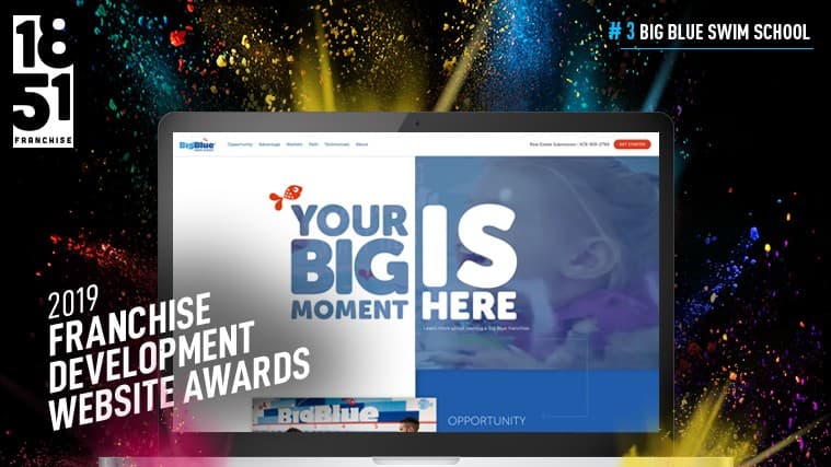 Franchise Development Website Awards: Big Blue Swim School Comes In Tied at No. 3 in 2019 Top 20