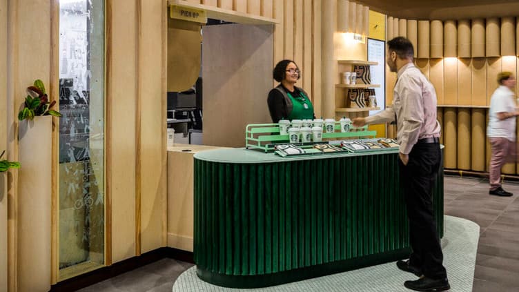 A Commuter's Dream Come True: Starbucks Debuts Its First Mobile Order-Only Pickup Store