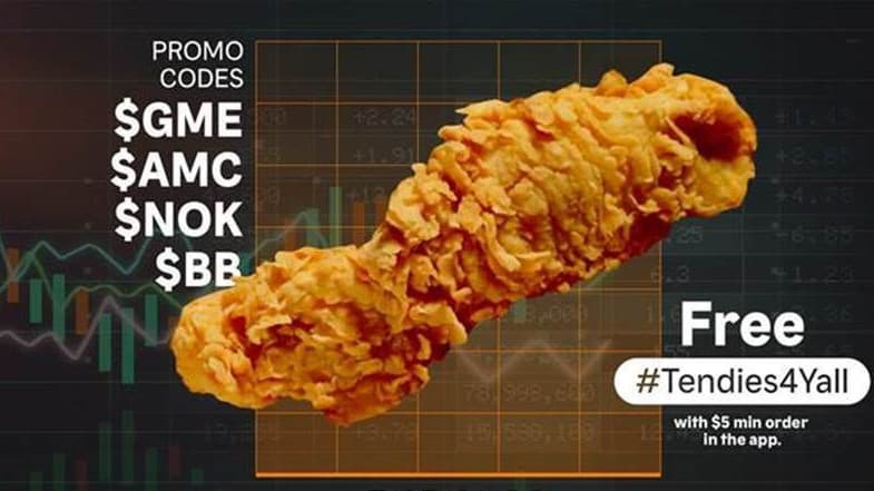 Popeyes Offers Free ‘Tendies’ After Gamestop, AMC Stock Trading Madness
