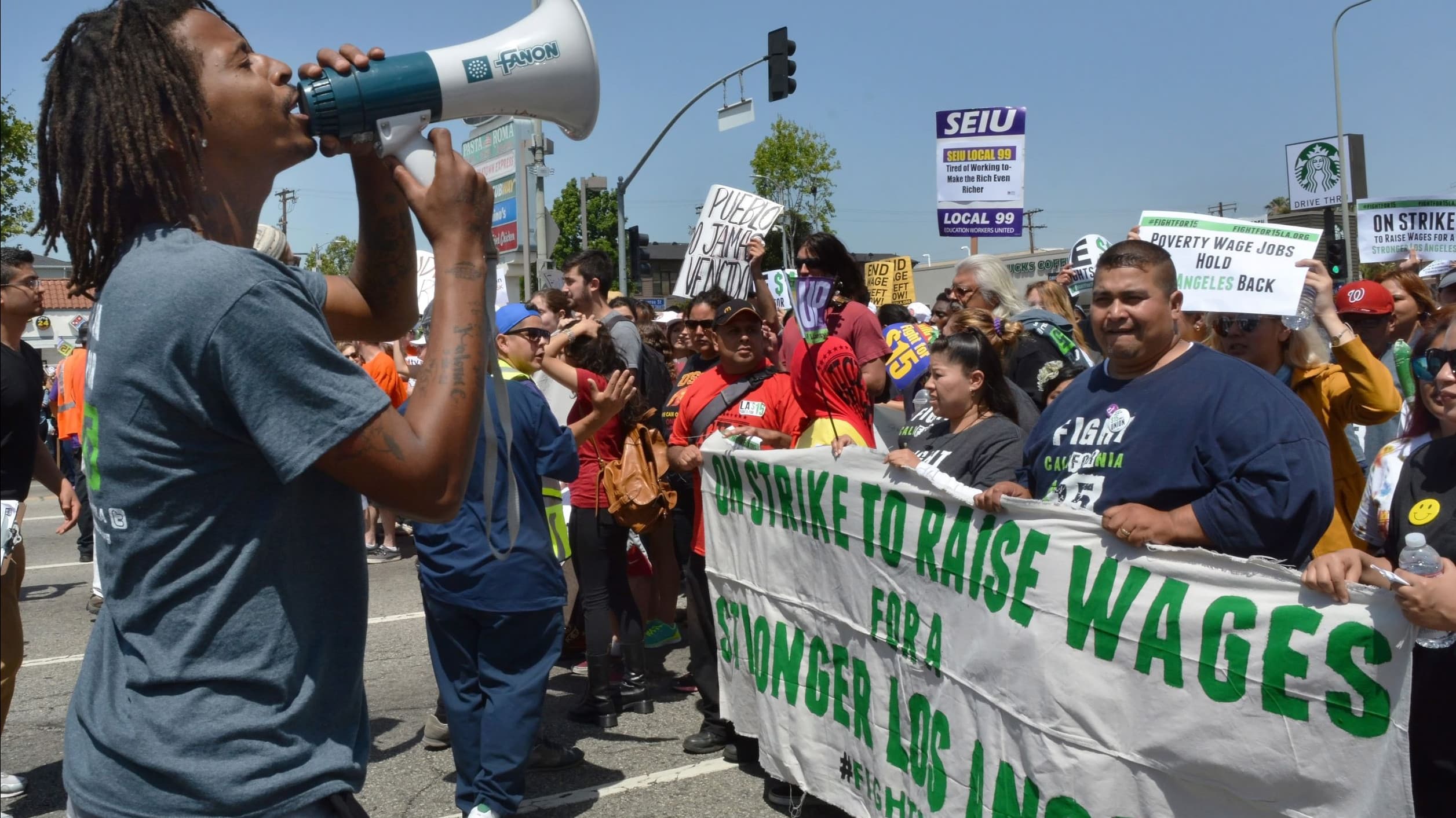 Fast Food Workers Demand Better Pay and Working Conditions Amid Heat Wave and Labor Shortage