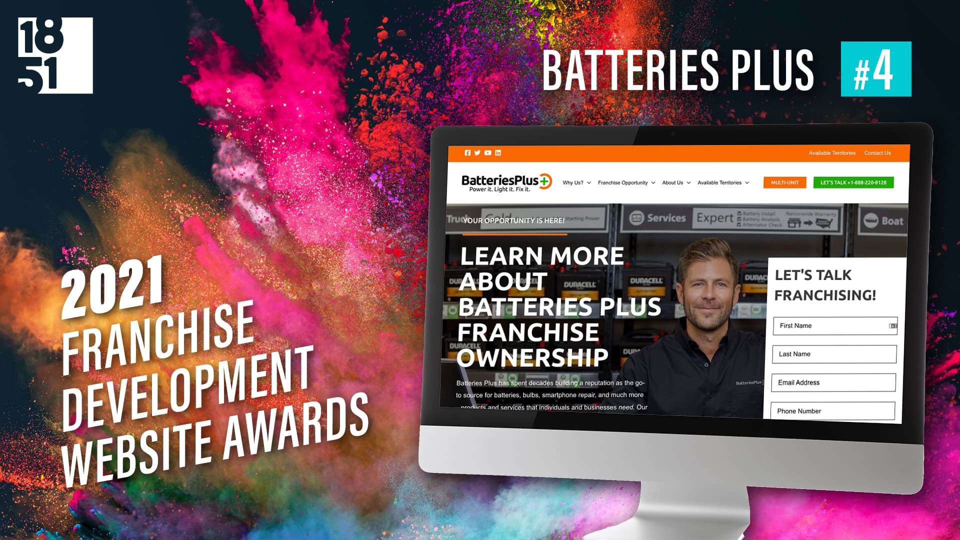 Top Franchise Development Website: Number 4 — Batteries Plus