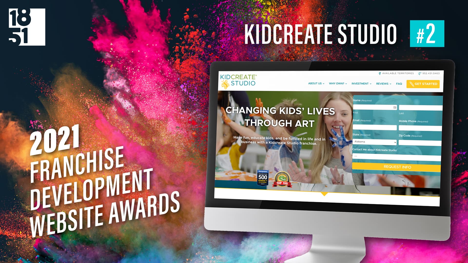 Top Franchise Development Website: Number 2 — Kidcreate Studio