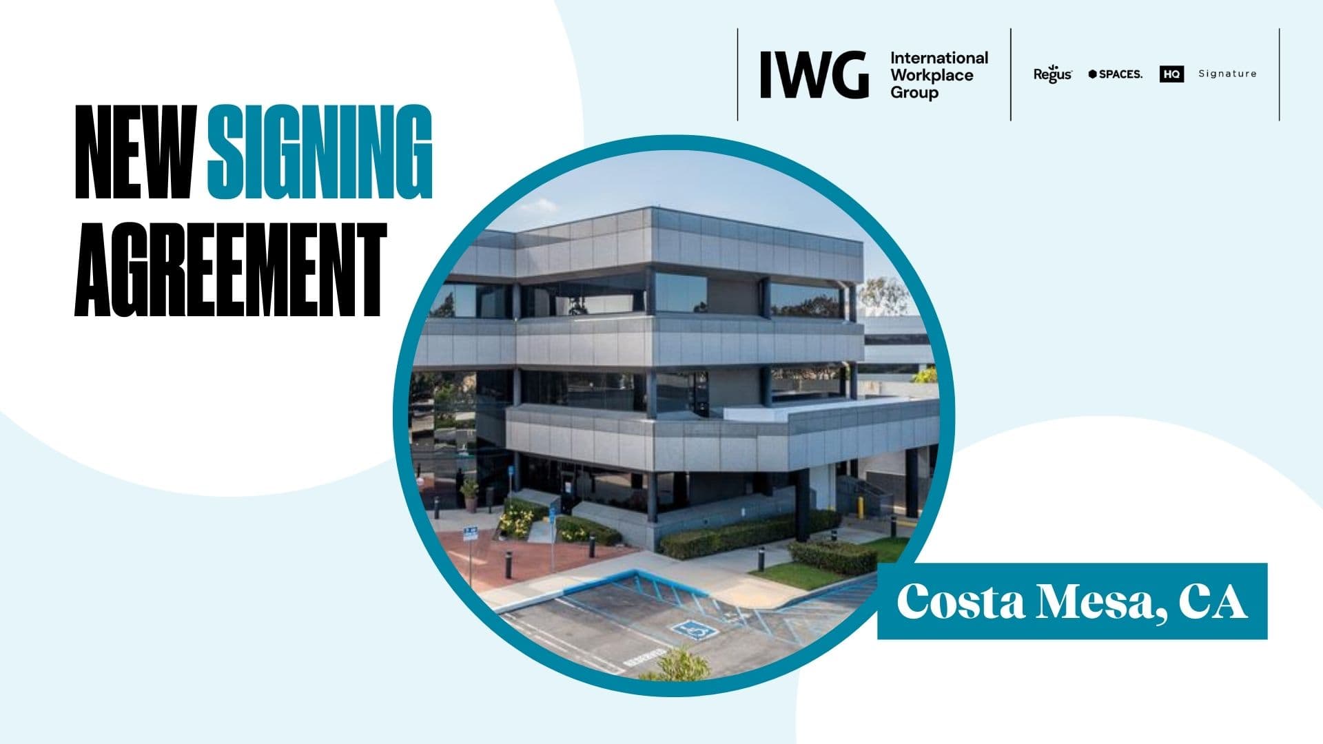 In Partnership with Paris Baguette, IWG Signs Agreement for New Regus Location in Costa Mesa, California