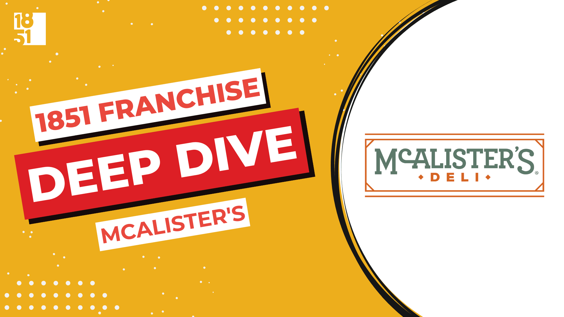Franchise Deep Dive: McAlister's Deli’s Franchise Costs, Fees, Profit and Data