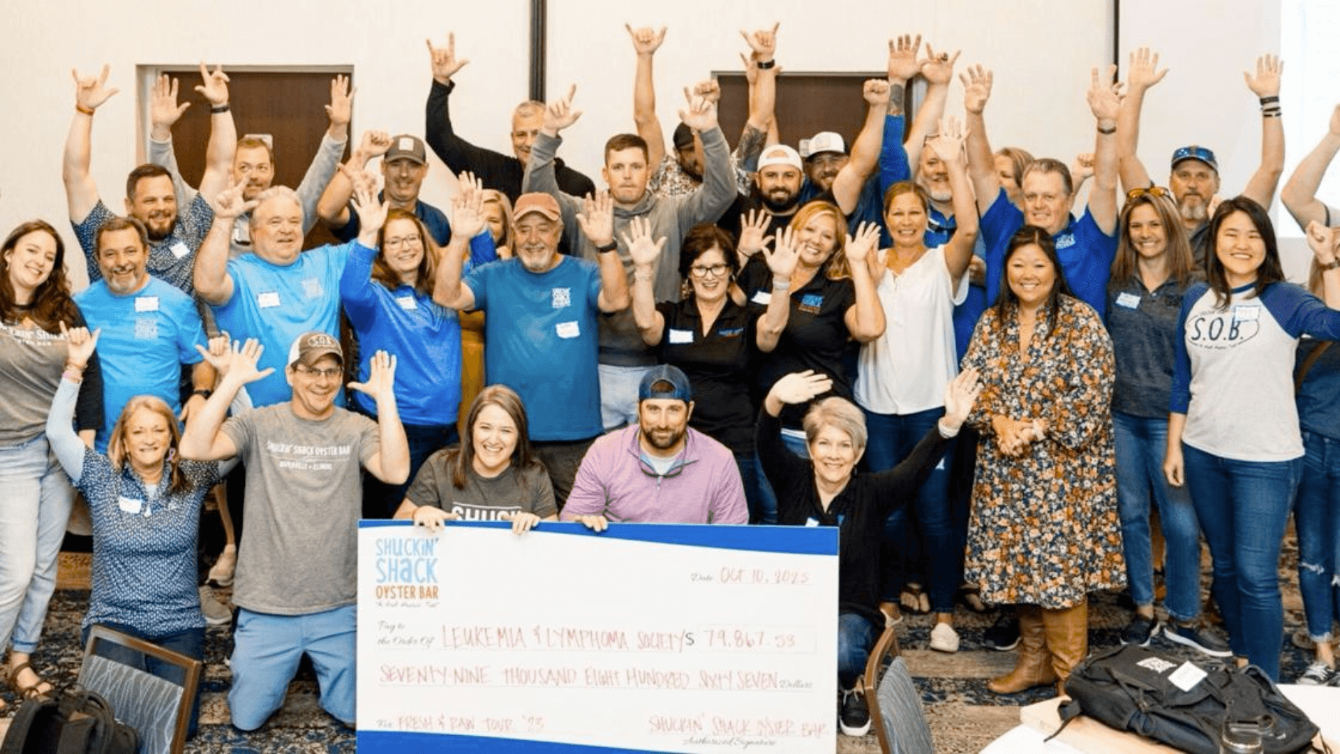 FSR: Shuckin’ Shack Raises $80K for the Leukemia and Lymphoma Society