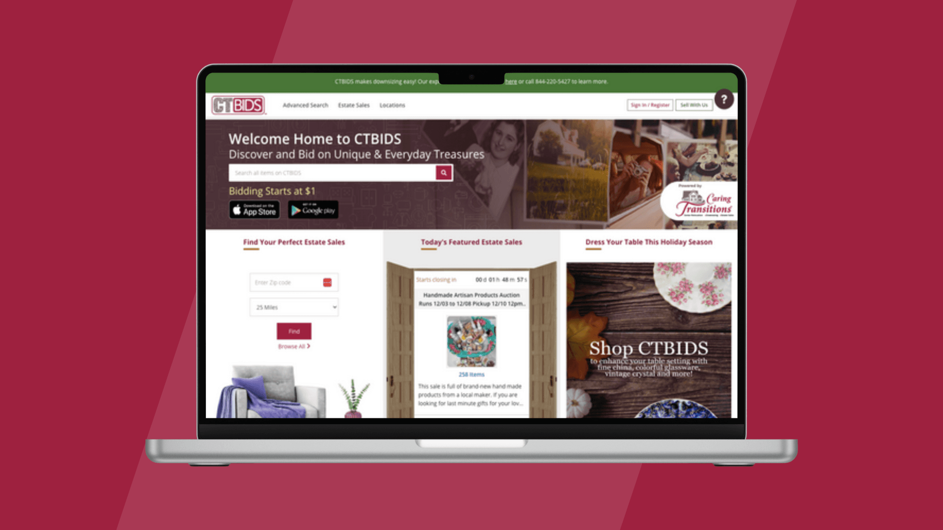 Caring Transitions Unveils Groundbreaking CTBids App