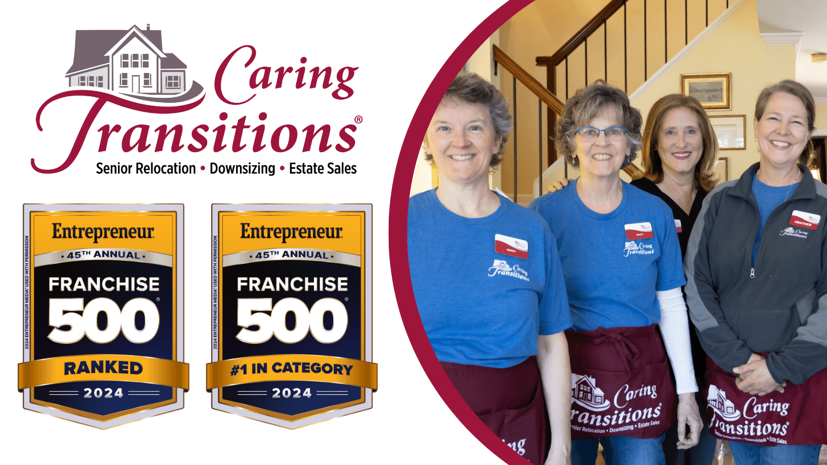 Caring Transitions Named Top Franchise in Entrepreneur's Elite Franchise 500