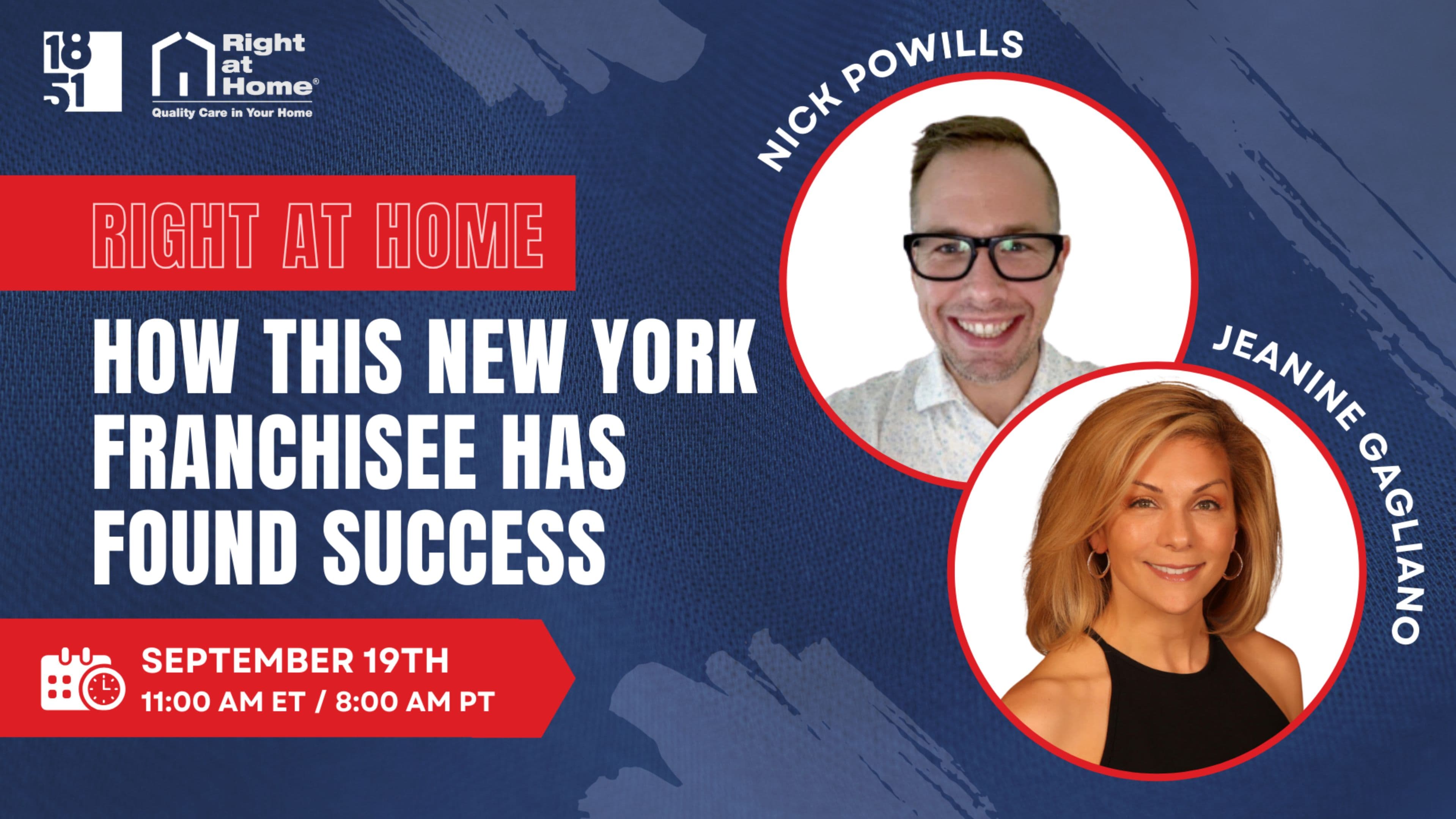 Right at Home New York Franchisee Jeanine Gagliano To Discuss Her Ownership Journey on Franchise Education Webinar