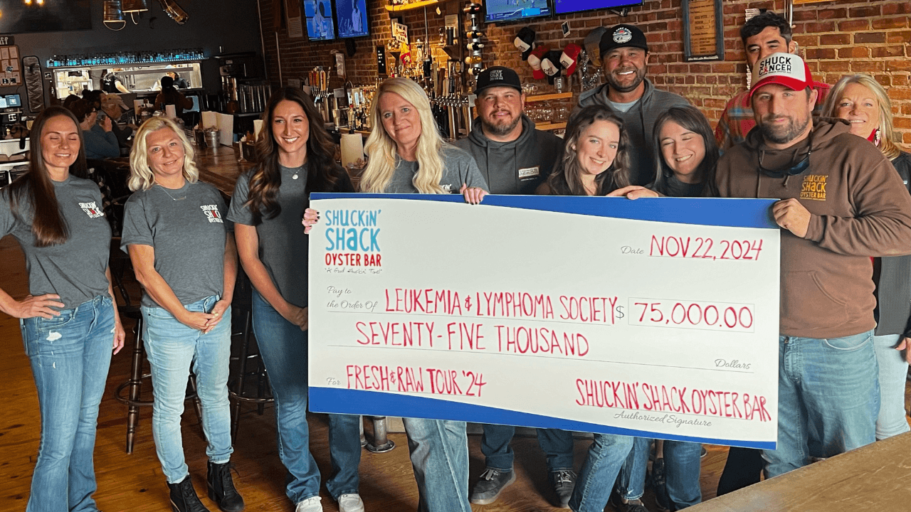 Shuckin’ Shack’s 3rd Annual Fresh & Raw Tour Raises $75,000 for the Leukemia & Lymphoma Society