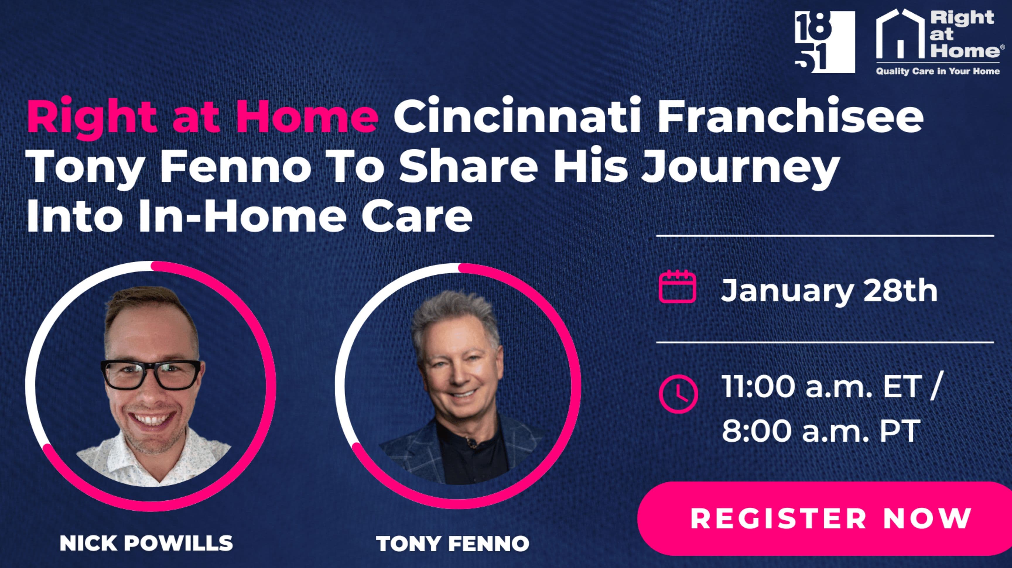 Right at Home Cincinnati Franchisee Tony Fenno To Share His Journey Into In-Home Care on Franchise Education Webinar