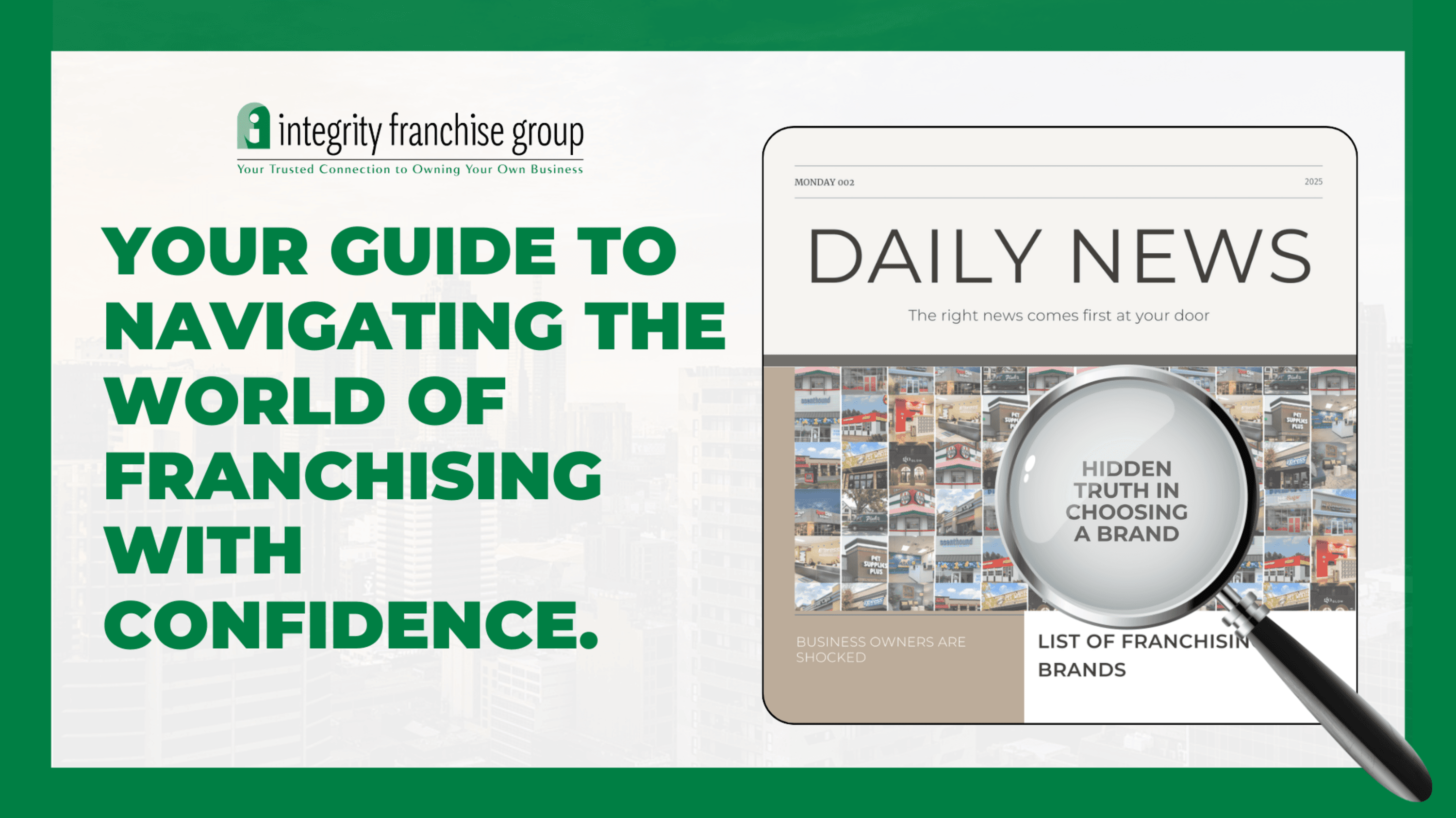 How to Choose the Right Franchise: A Guide to Finding Your Perfect Match