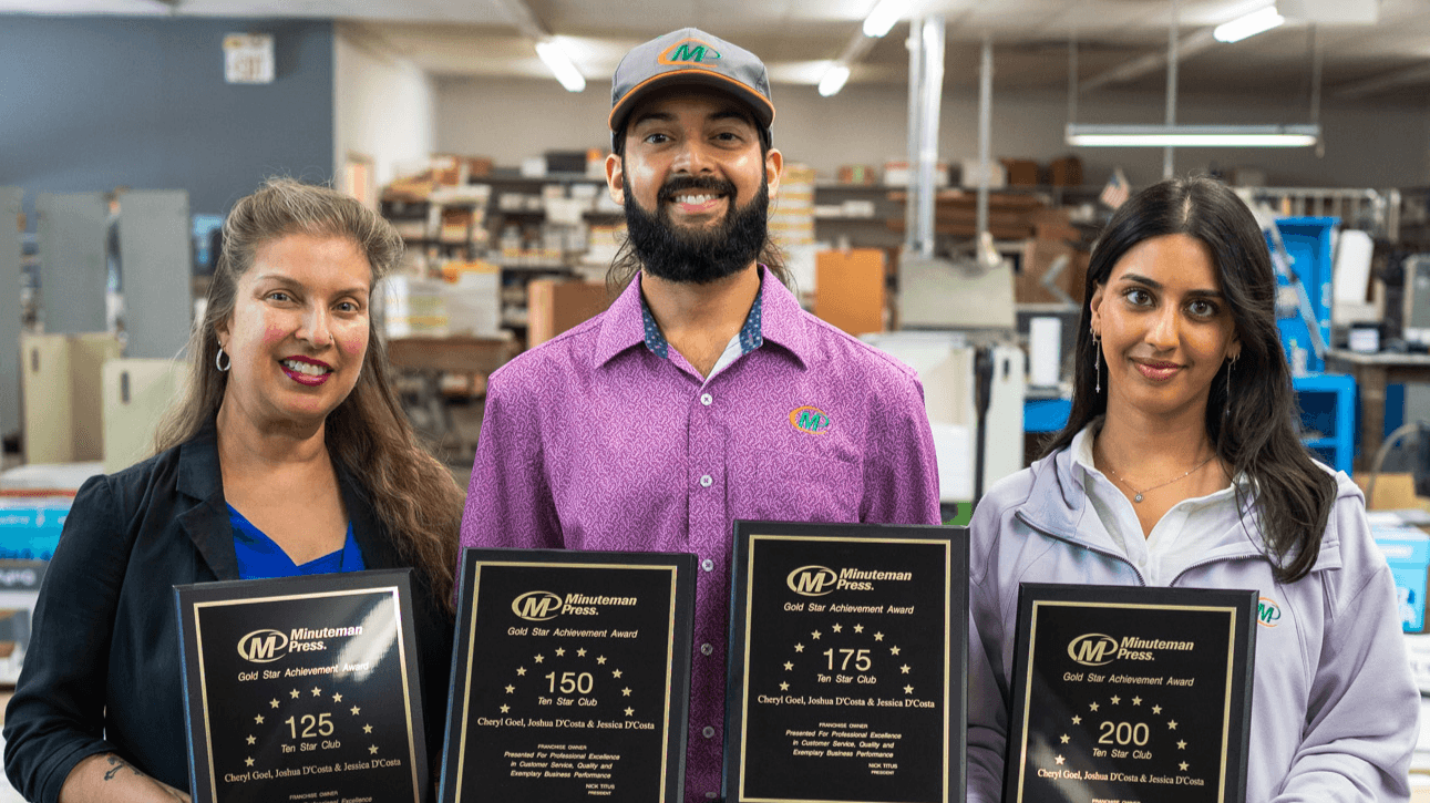 Minuteman Press Franchise in Houston Continues 35-Year Legacy; New Owners Join President's Club