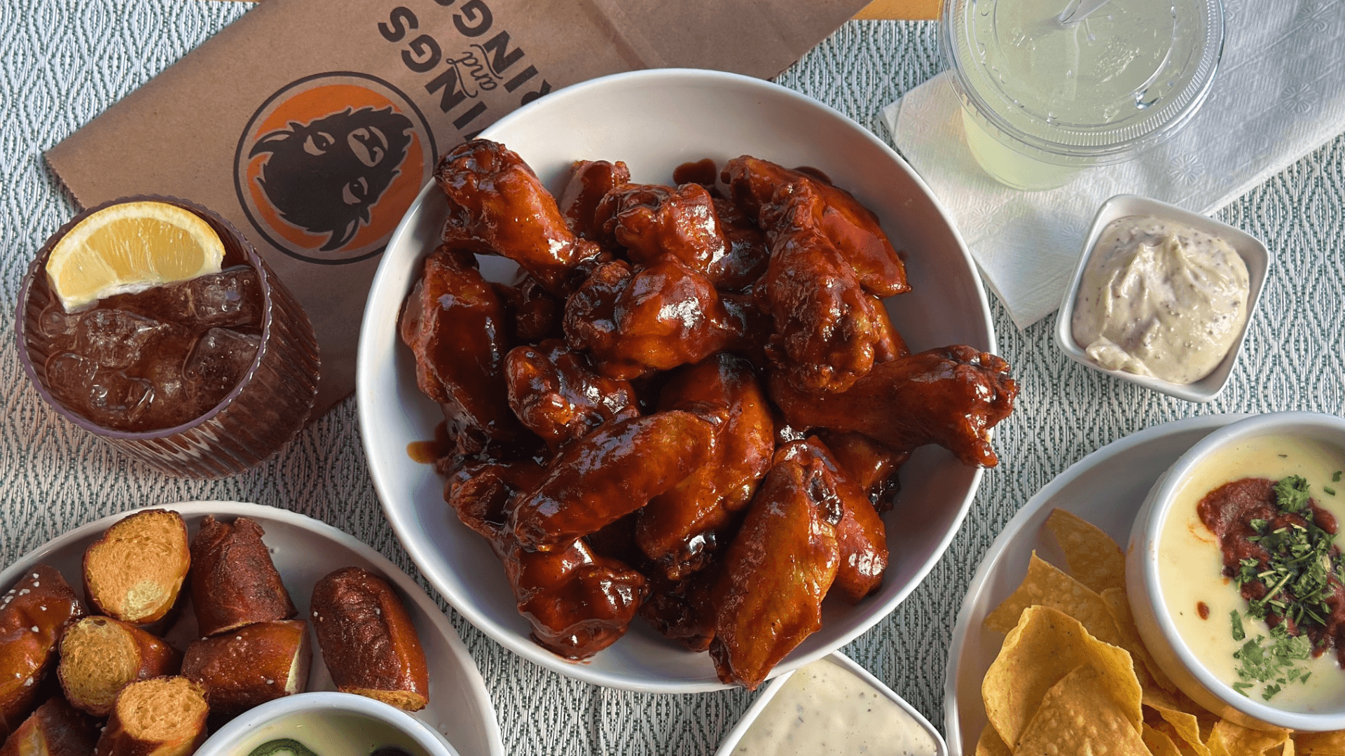 Wings and Rings Brings the Heat With Fire-Roasted Serrano Wings, Game-Day Combos and Sweet Seasonal Sips