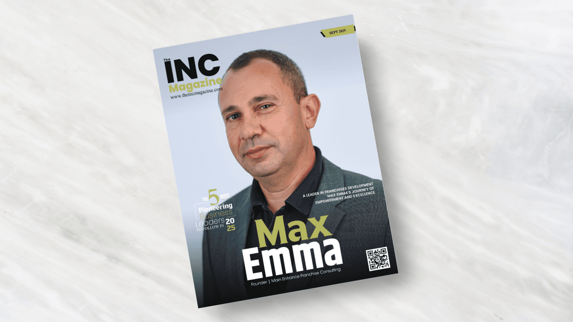Max Emma Featured on the Cover of The Inc Magazine’s “5 Most Pioneering Business Leaders to Follow in 2025”