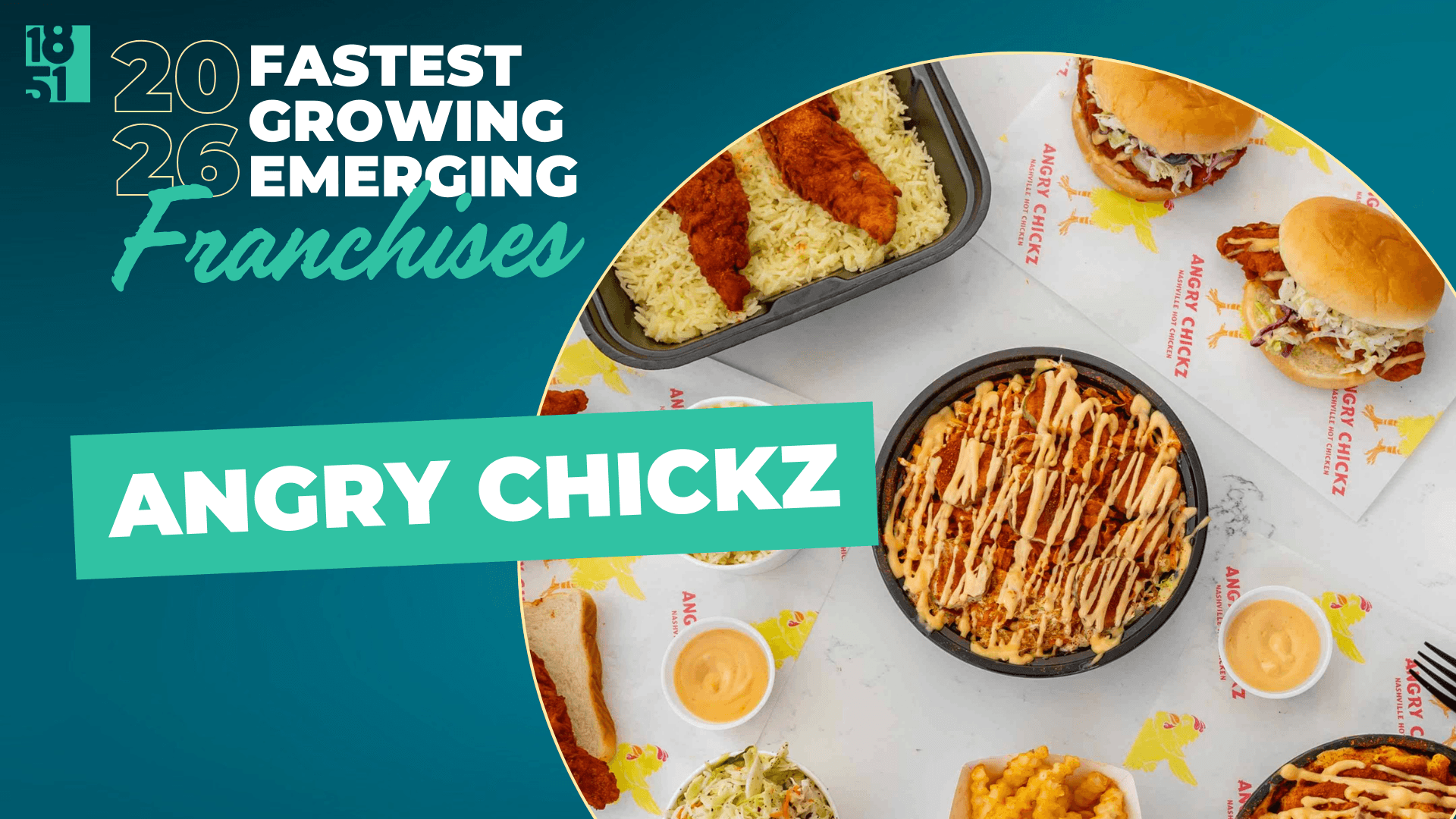 1851 Franchise’s Fastest Growing Emerging Franchises of 2026: Angry Chickz
