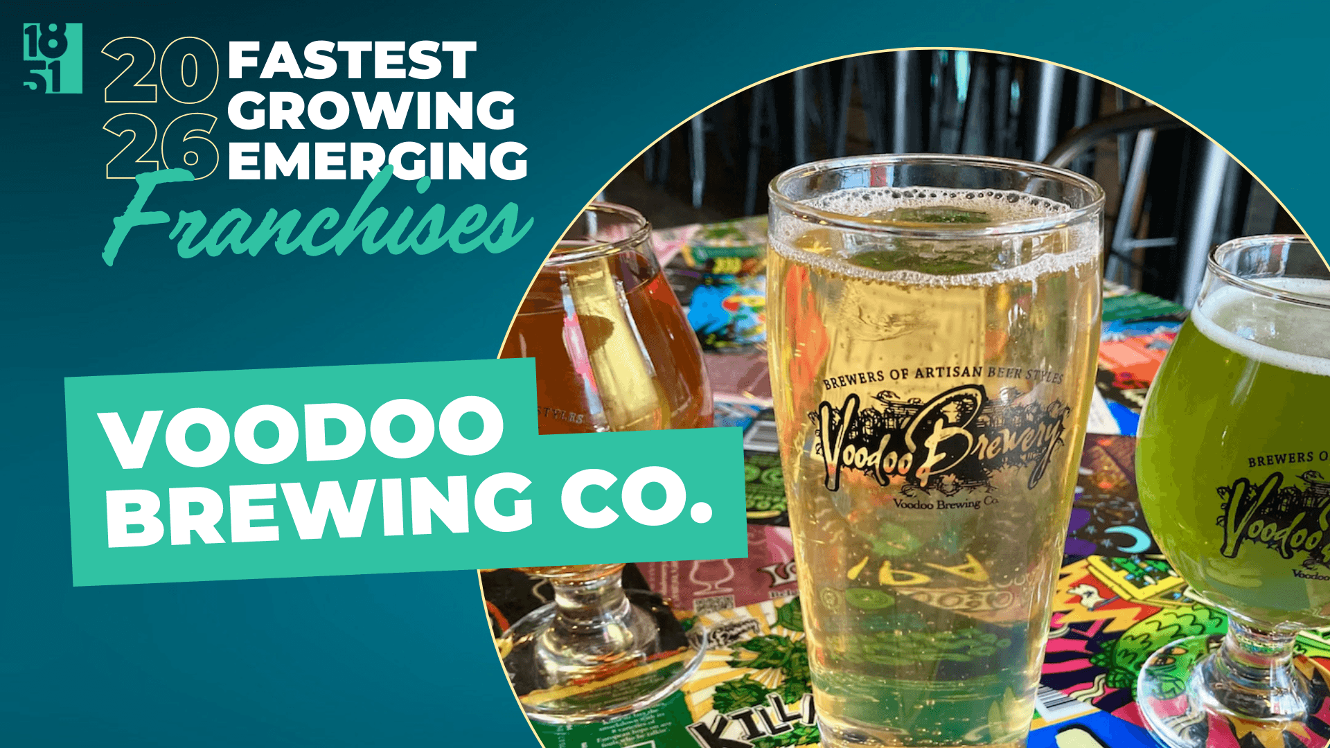 1851 Franchise’s Fastest Growing Emerging Franchises of 2026: Voodoo Brewing Co.