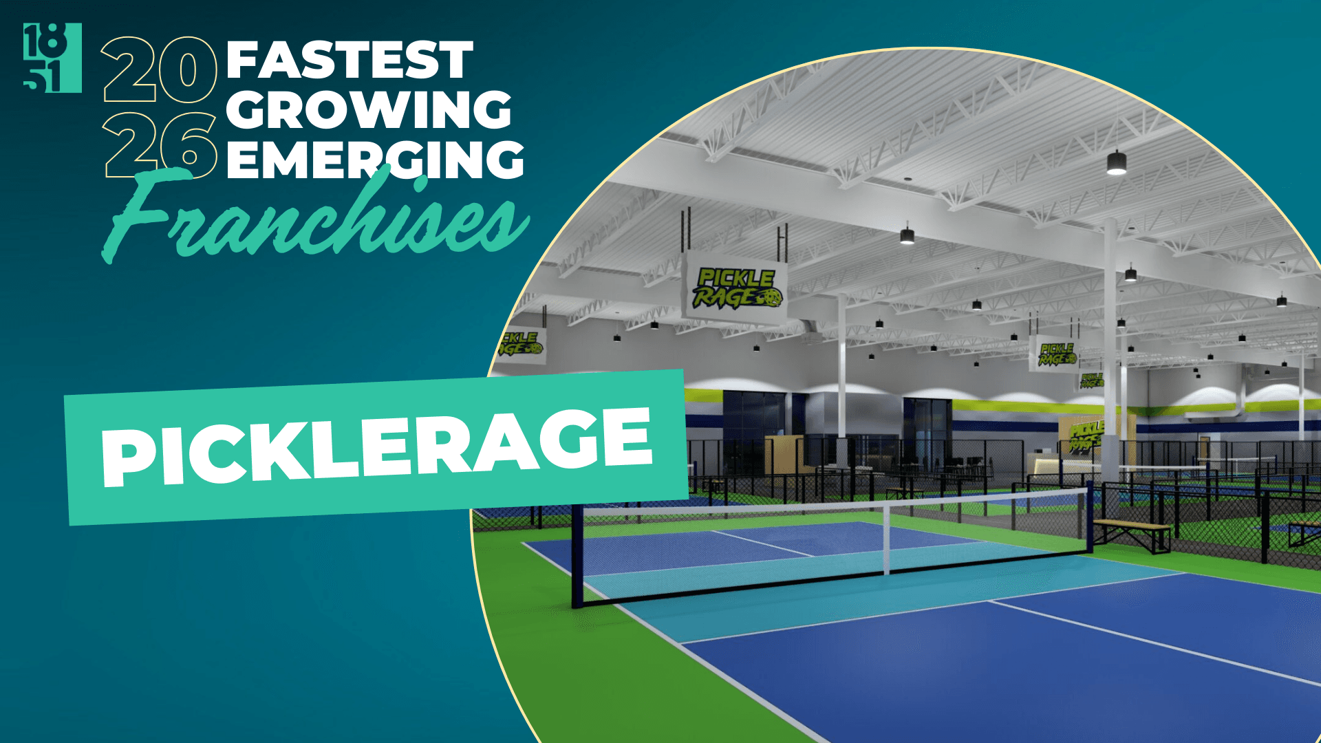 1851 Franchise’s Fastest Growing Emerging Franchises of 2026: PickleRage