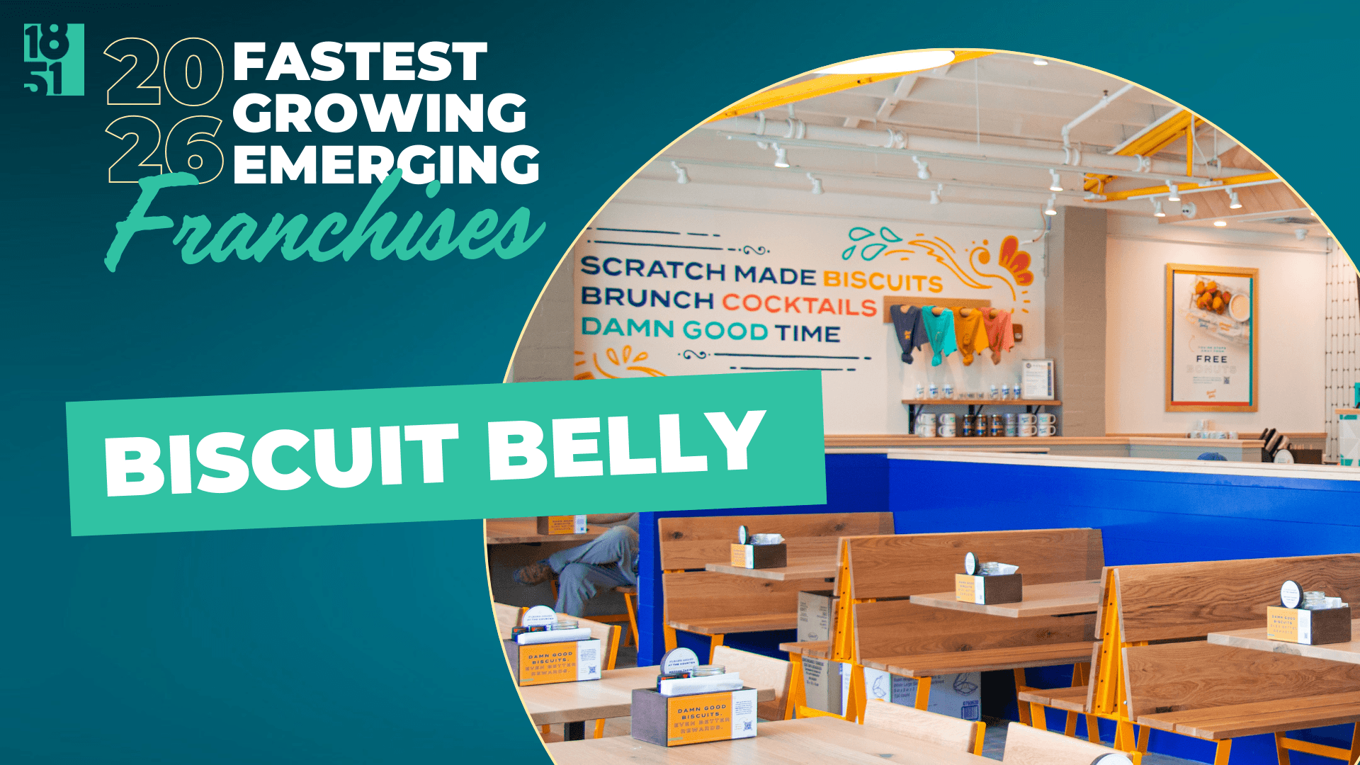 1851 Franchise’s Fastest Growing Emerging Franchises of 2026: Biscuit Belly