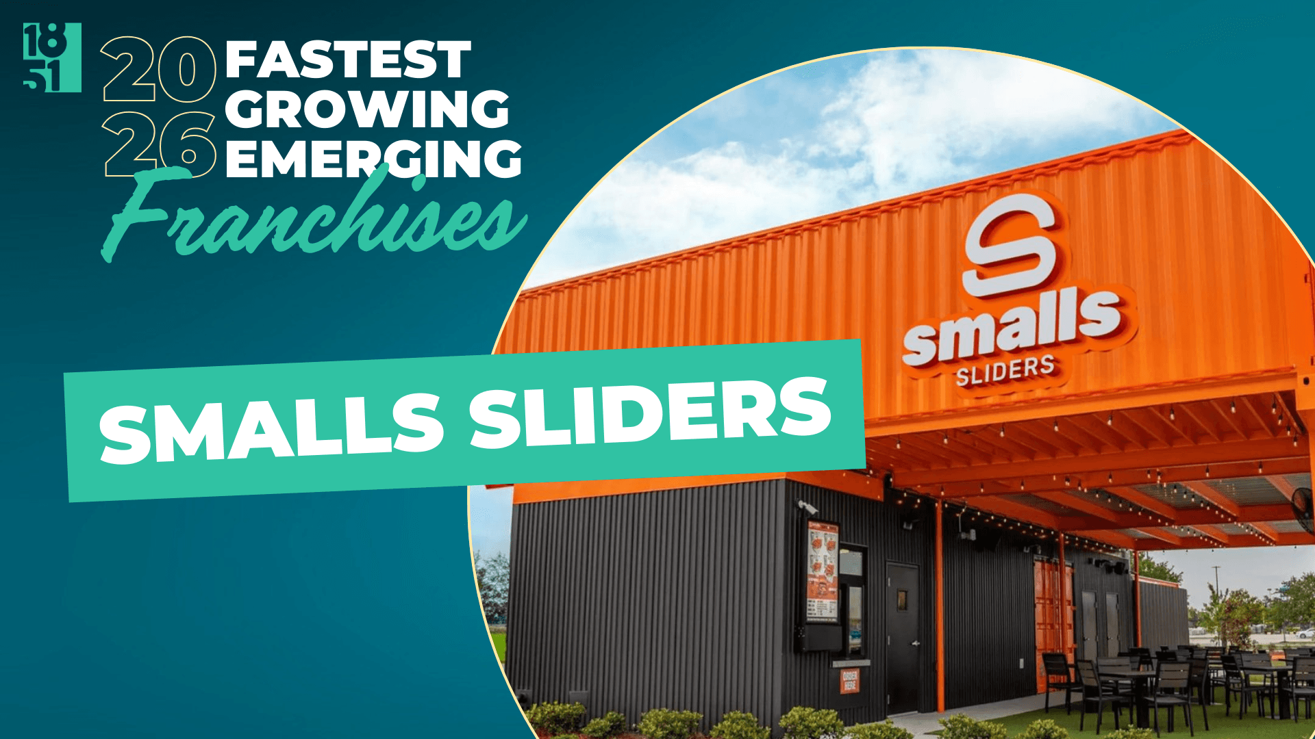 1851 Franchise’s Fastest Growing Emerging Franchises of 2026: Smalls Sliders