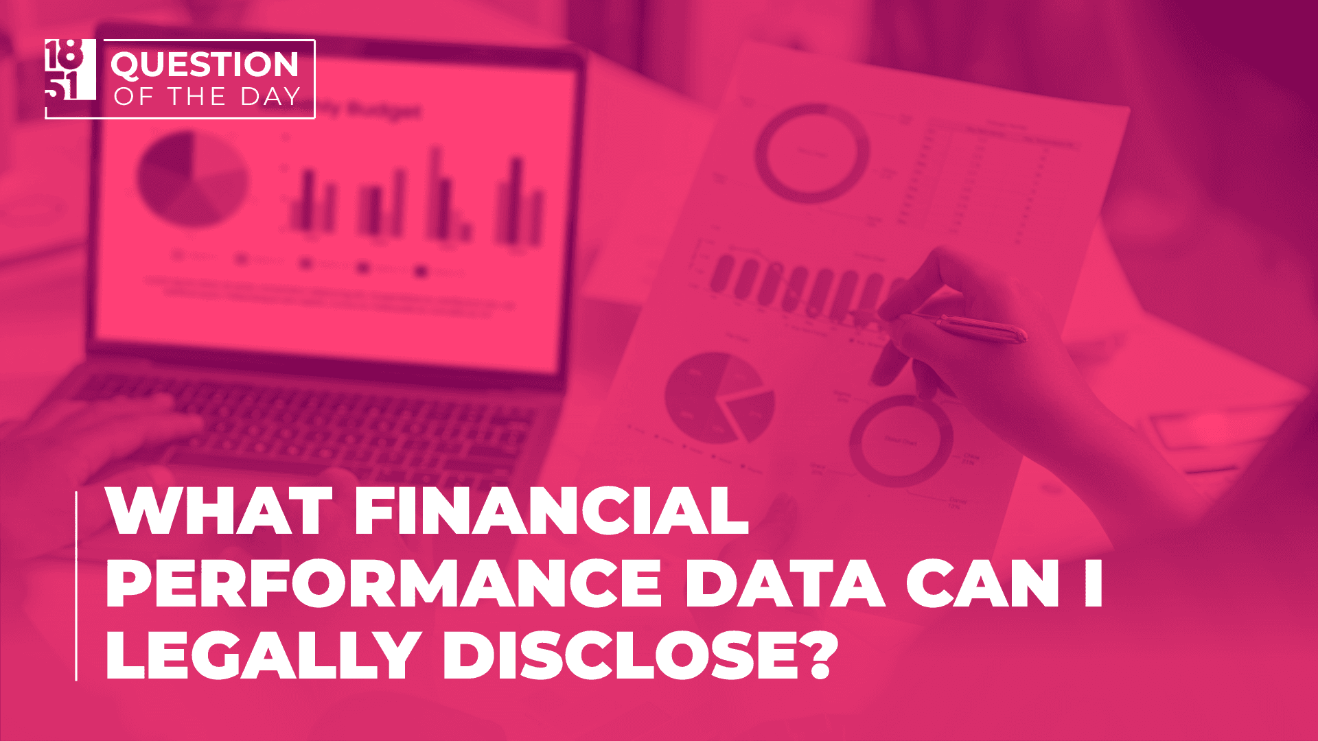 What financial performance data can I legally disclose?