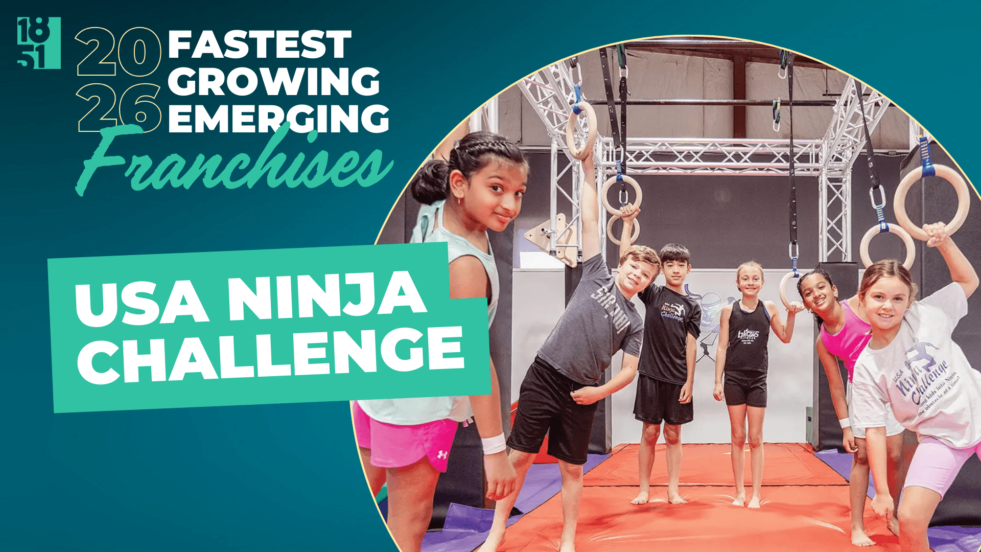 1851 Franchise’s Fastest Growing Emerging Franchises of 2026: USA Ninja Challenge