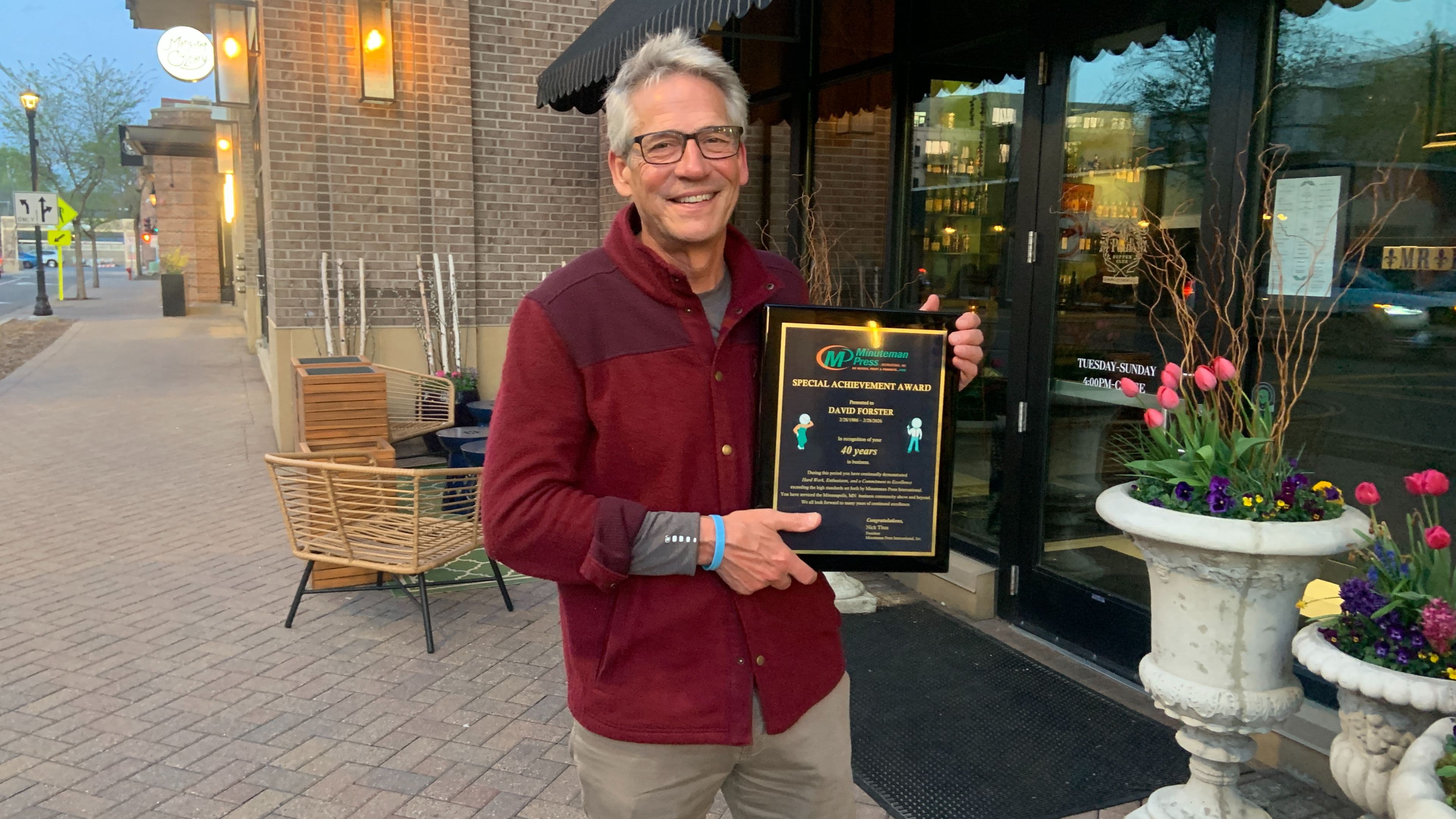 Minuteman Press Franchise Owner Dave Forster Reflects on 40 Years in Minneapolis