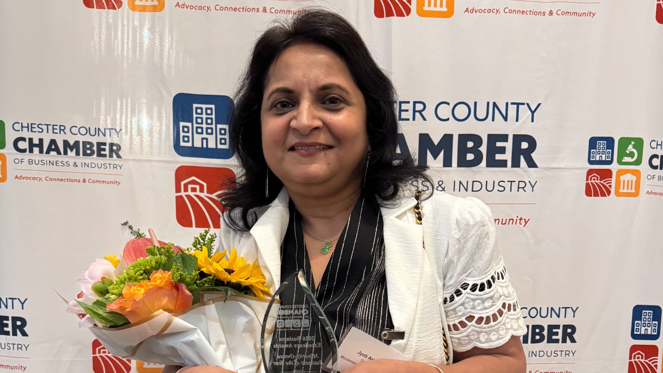 Jyoti Arora's Minuteman Press Franchise in Chadds Ford, PA Named Minority Business of the Year