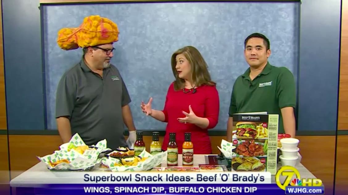 WJHG- Panama City Beach, Florida: Beef 'O' Brady's Prepares for the Super Bowl