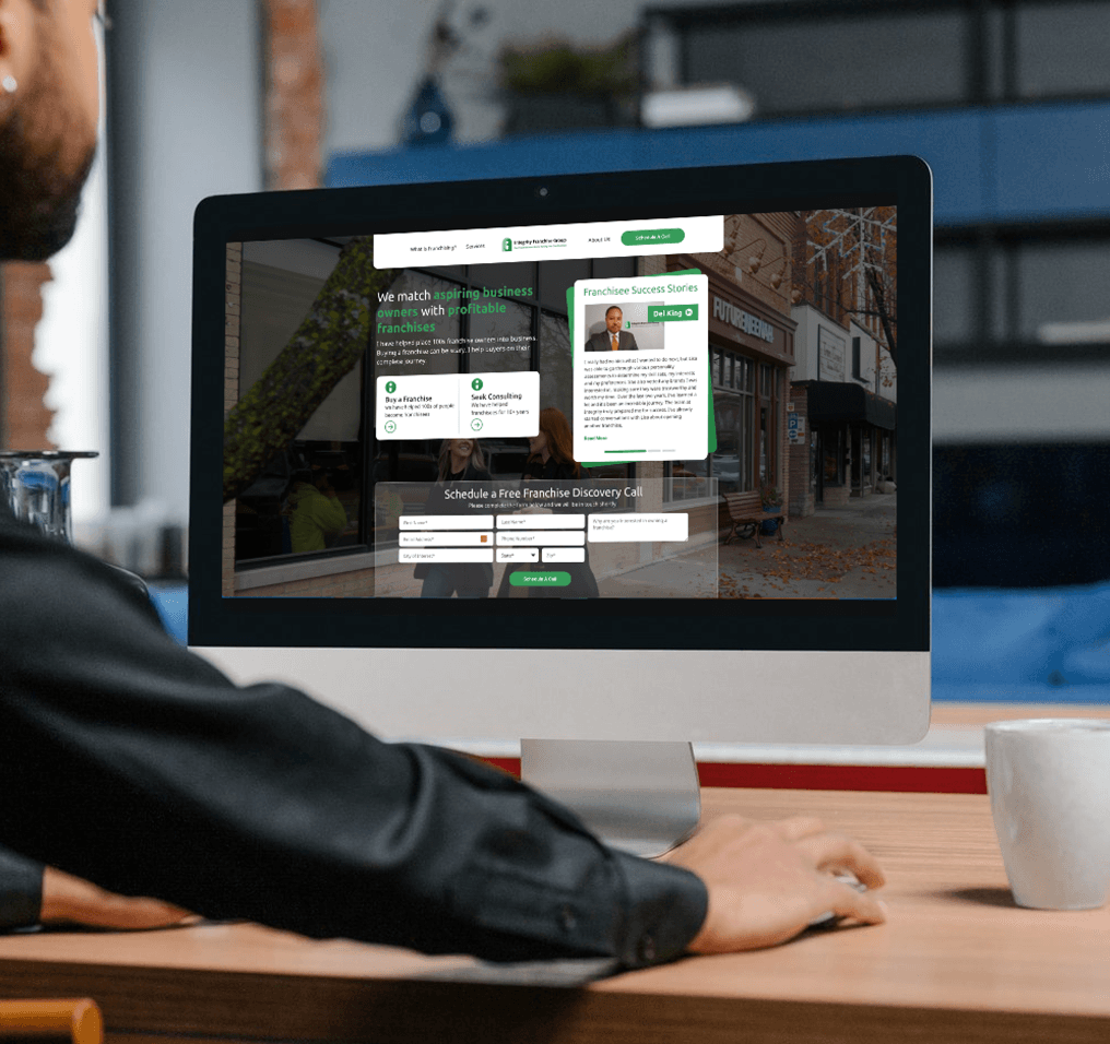 Site launched, viewing on desktop
