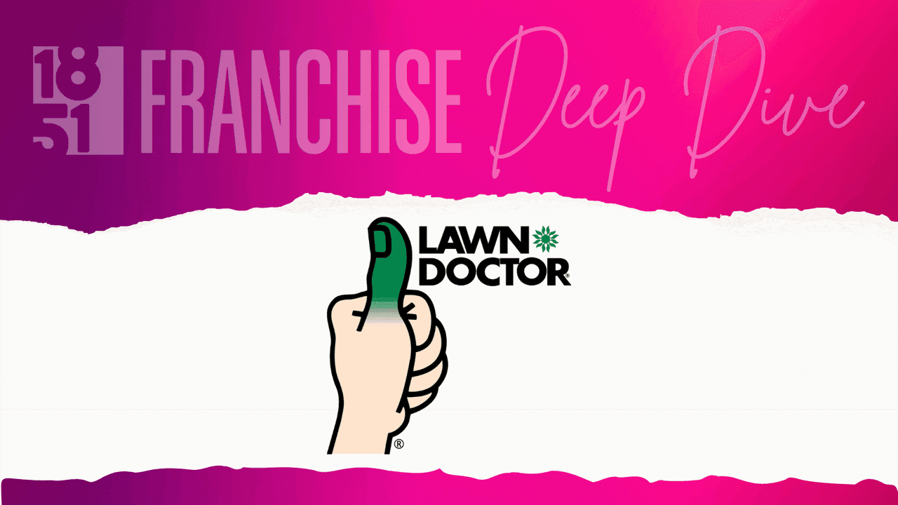 How undefined Evolved and Set New Standards graphic image of an 1851 franchise franchise deep dive article of lawn doctor.