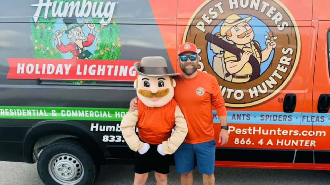 Corporate Salesperson Transitions to Entrepreneurship With Pest Hunters-Mosquito Hunters-Humbug Holiday Lighting Franchise Photo of Pest Hunters-Mosquito Hunters-Humbug Holiday Lighting franchise owner Jake Jones