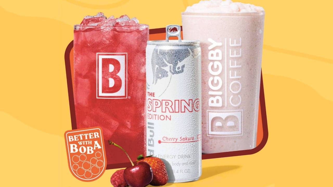 BIGGBY® COFFEE Launches Limited-Time Cherry Sakura Red Bull® Lineup for Spring Energy Boost BIGGBY® COFFEE Launches Limited-Time Cherry Sakura Red Bull® Lineup for Spring Energy Boost