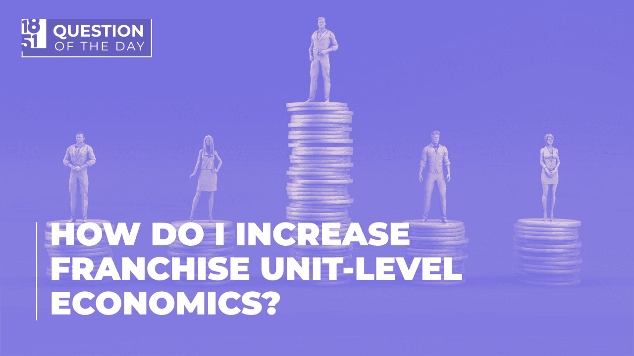 How Do I Improve Franchise Unit-Level Economics at Scale? How Do I Improve Franchise Unit-Level Economics at Scale?