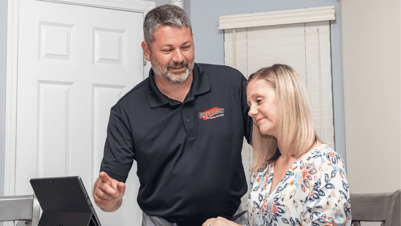 How undefined Evolved and Set New Standards Photo of Fresh Coat Painters franchise owner and client