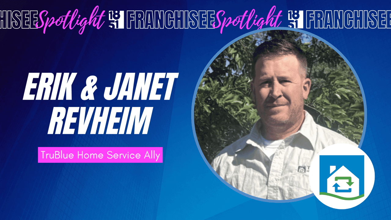 Former Firefighter and Lineman Launches TruBlue Home Service Ally in Redding, California image of erik revheim and janet revheim tru blue franchise owner in california
