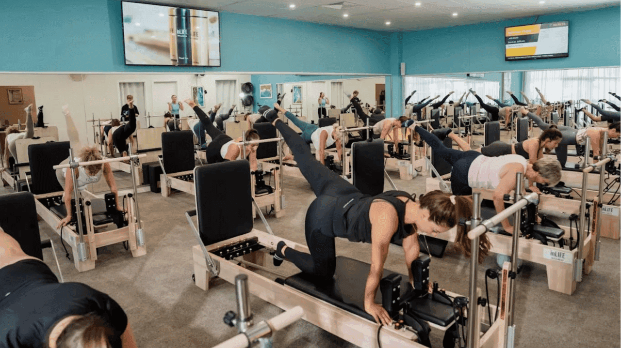 How inLIFE Wellness Evolved and Set New Standards image of inLIFE Wellness franchise pilates class