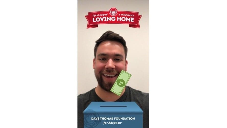 Snapchat Partners with Wendy's To Spur Donations to the Dave Thomas Foundation For Adoption Snapchat Partners with Wendy's To Spur Donations to the Dave Thomas Foundation For Adoption