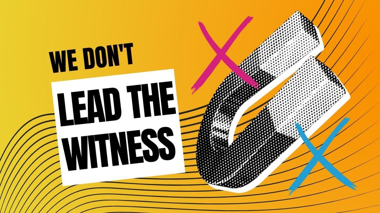 1851 Growth Club: We Don’t Lead the Witness 1851 Growth Club: We Don’t Lead the Witness