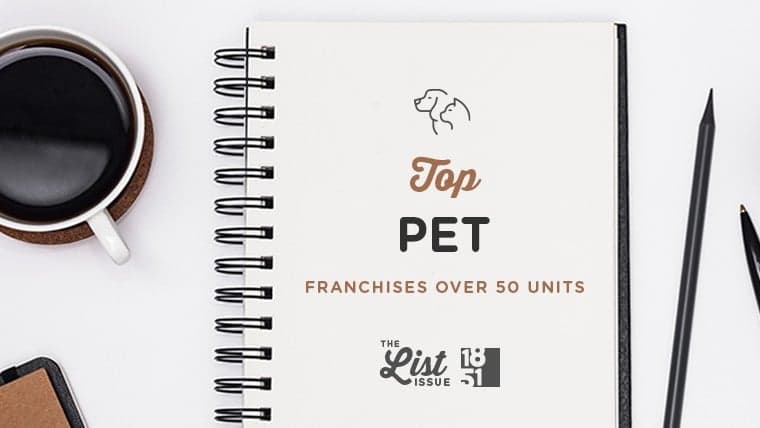 Top Pet Franchises Over 50 Units Top Pet Franchises Over 50 Units