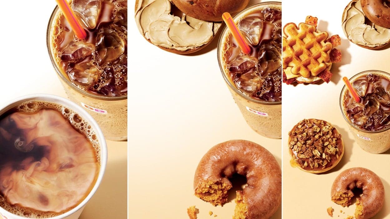 Who Says It's Too Early To Enjoy a Pumpkin Espresso? Not Dunkin'. Who Says It's Too Early To Enjoy a Pumpkin Espresso? Not Dunkin'.