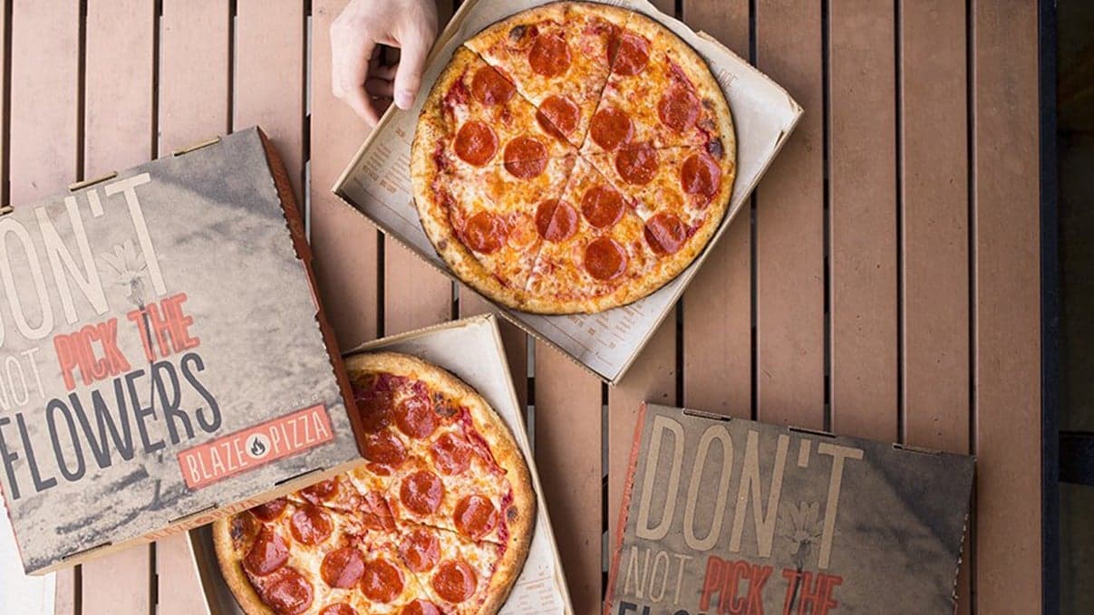 Blaze Pizza Upping Takeout, Delivery Sales Game with Larger Pies: Report Blaze Pizza Upping Takeout, Delivery Sales Game with Larger Pies: Report